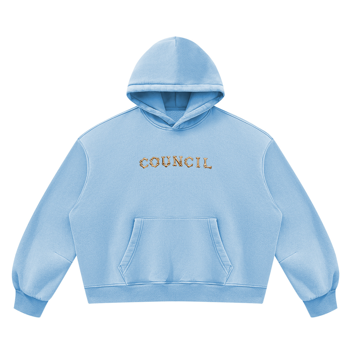 Unisex Vintage Wash Boxy Fleece Hoodie