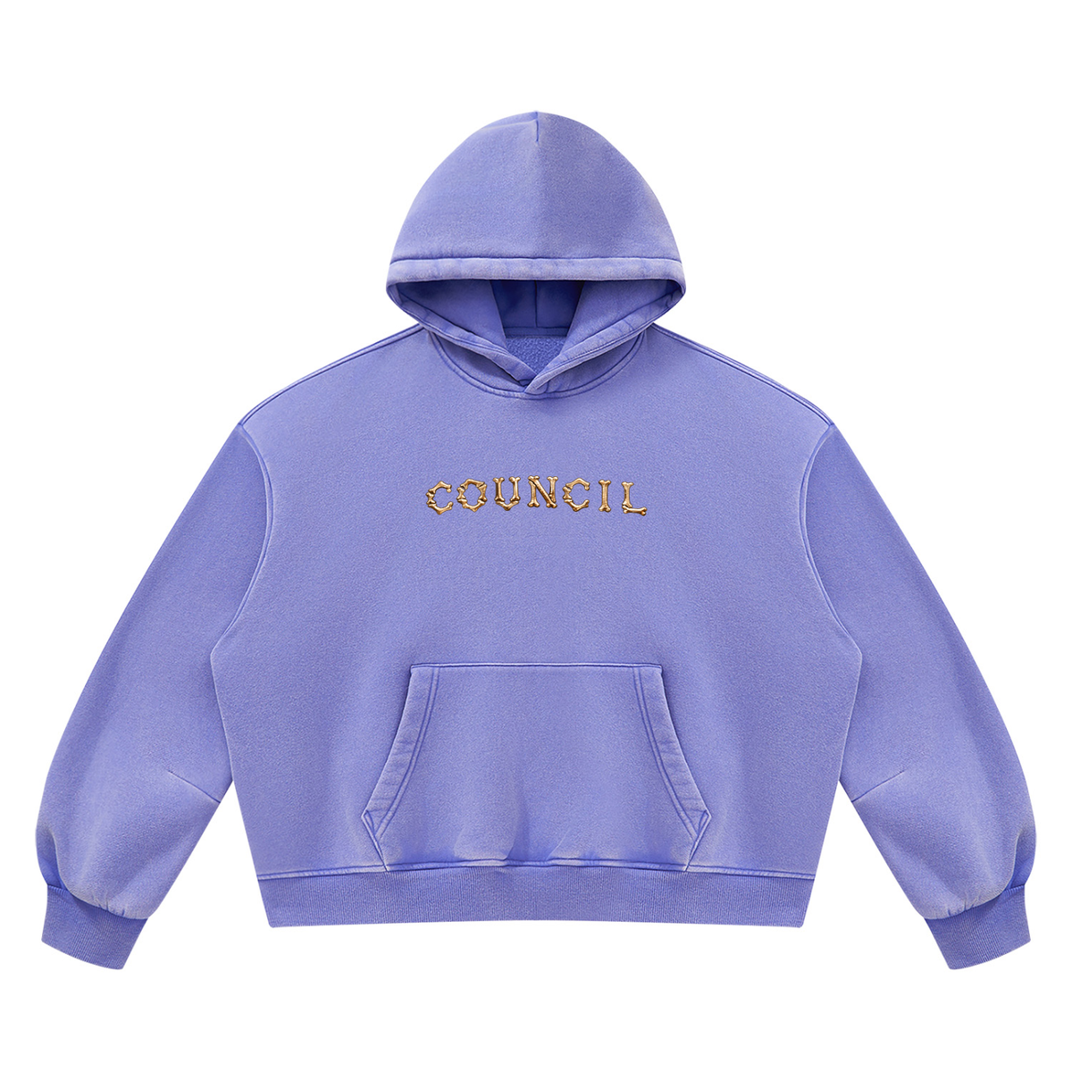 Unisex Vintage Wash Boxy Fleece Hoodie